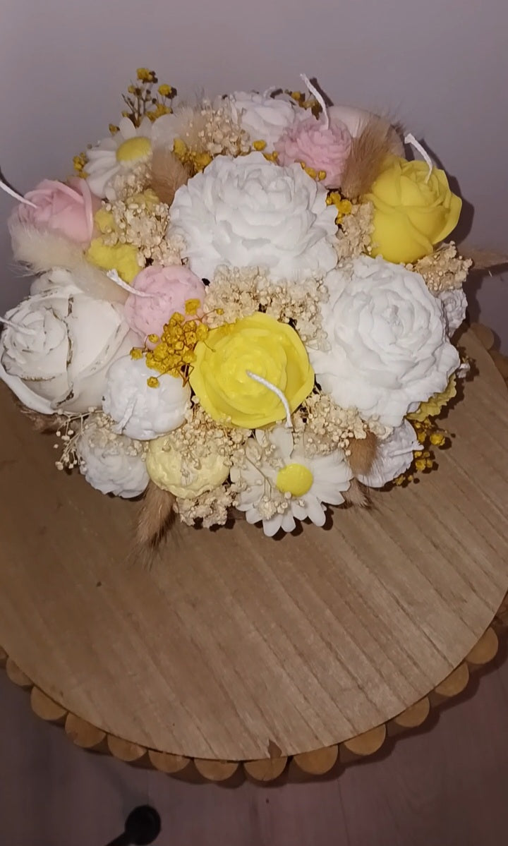 Voksblomster i naturlook