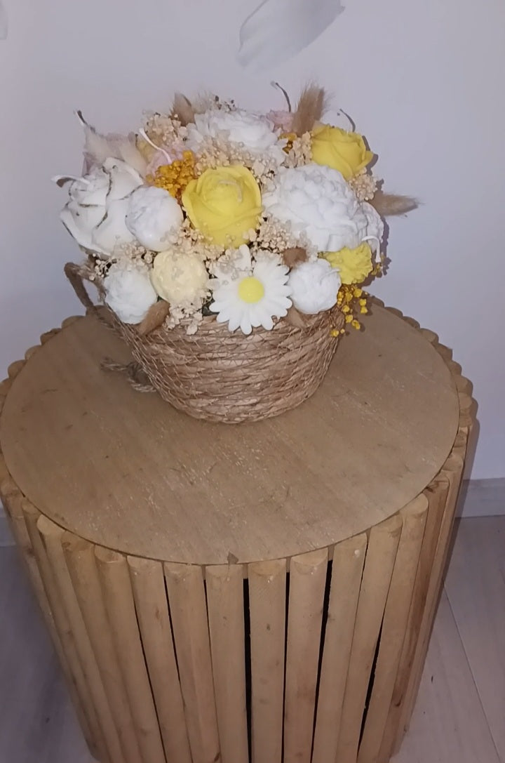 Voksblomster i naturlook