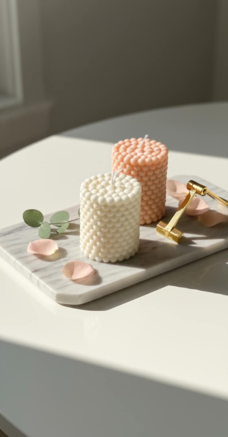 Nordisk Pearl Stearinlys