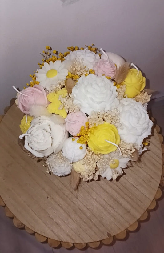 Voksblomster i naturlook